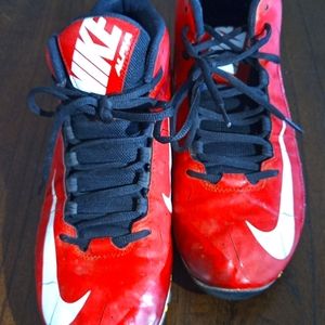 Nike Men Fast flex Football cleats red and black!